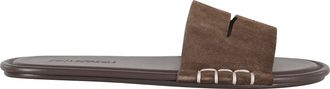 J.W.Anderson Brown Slide W Foam Insole Suede Sandals