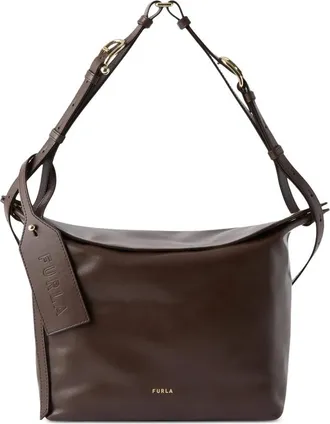 Furla Logo-tag Leather Shoulder Bag