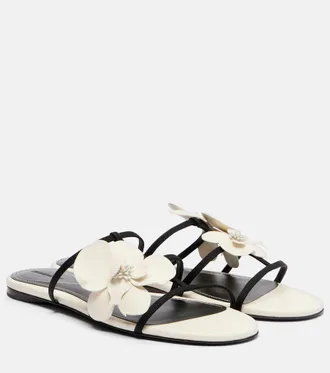 Zimmermann Orchid leather sandals
