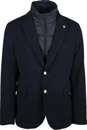 Manuel Ritz Manuel Ritz Jacket with Removable Bib - Blue