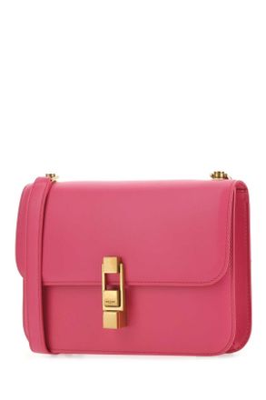 Saint Laurent Womens Fuchsia Leather Le Carr&atilde;&copy; Shoulder Bag 5604 Borse A Mano