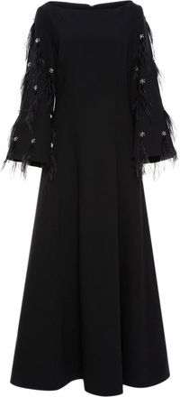 Huishan Zhang Clover dress - women - Acetate/Polyester - 14 - Black