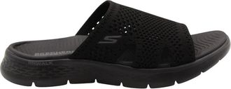 Skechers Zomerrust Slipper - Dames - Sandalen - Zwart - 36 EU - Schoenen