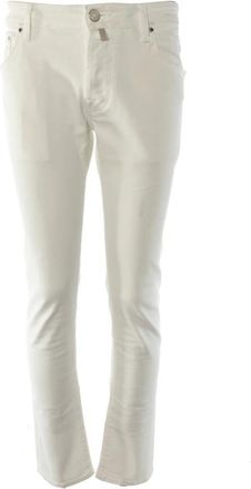Jacob Cohen Nick Slim Jeans - Heren - Slim Fit Jeans - Wit - W35 - Katoen - Jeans