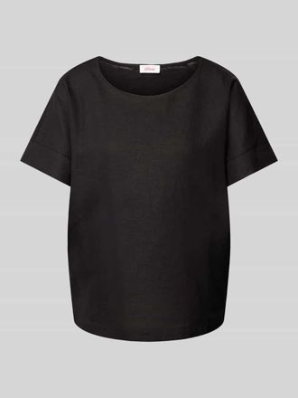 s.Oliver Red Label T-Shirt mit Rundhalsausschnitt in Black, Größe 36