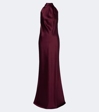 Ralph Lauren Collection Chilton halterneck satin gown