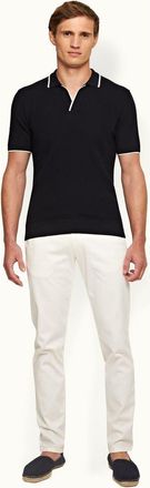 Orlebar Brown Fallon Stretch-Cotton Tailored Fit Stretch-Cotton Chinos in Sea Mist at Nordstrom, Size 40
