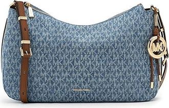 Michael Kors Nolita Medium Top Zip Convertible Shoulder Womens Handbags New Horizon, Canvas/Polyurethane