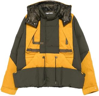 sacai Hooded Panelled Puffer Jacket