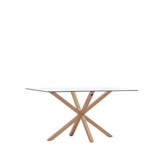 Klast Mesa fija de cristal cristal transparente 160 cm x 75 cm