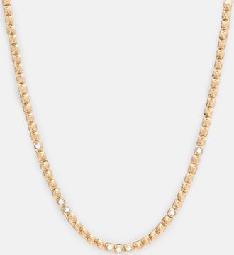 AllSaints Womens Zinc Bobbie Box Chain Studded Necklace, Size: One Size