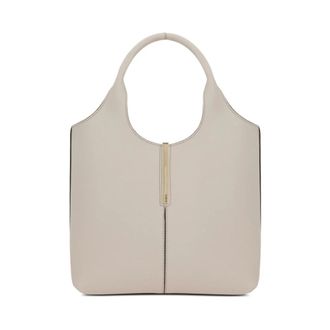 Tod's Mini Leren Tote Bag - Dames - Handtassen - Beige - ONE Size - Leer - Tassen