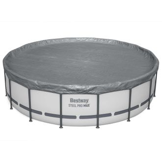 Bestway Cubierta Para Piscina 1 &Oslash;6,71 M Redondo Poli&eacute;ster Gris For Bestway