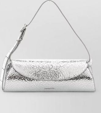 Jil Sander cannolo leather shoulder bag