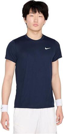 Nike Court Victory Dri-FIT Tennis Top Mens Workout Obsidian/White : 2XL, Polyester