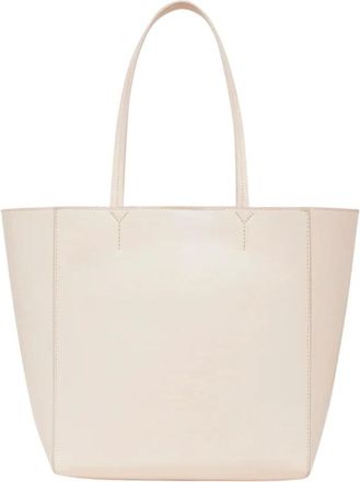 Anine Bing Geometrische Schoudertas - Dames - Shoppers - Wit - ONE Size - Leer - Tassen