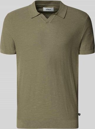 s.Oliver Red Label Regular Fit Poloshirt aus reiner Baumwolle in Oliv, Gr&ouml;&szlig;e XXL