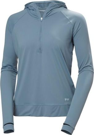 Helly Hansen Shine Solen 1/2 Zip Hoodie Funktionsshirt f&uuml;r Damen | grau