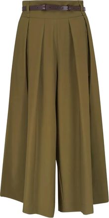 Odeeh Pantaloni pliss&eacute; - Verde