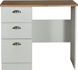 Welcome Furniture Westminster Ready Assembled Vanity in Grey Matt & Riviera Oak - Welcome Furniture | TJ Hughes