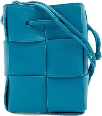 Bottega Veneta Bolso de Hombro Vintage Pre-owned - Pre-owned - Mujer - Azul - ONE SIZE