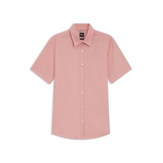 BOSS Slim-fit shirt in stretch linen