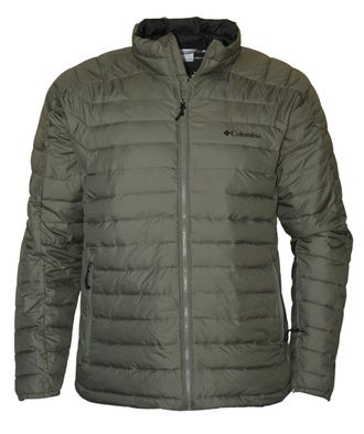 Columbia Mens White Out II Omni Heat Insulated Puffer Jacket (Stone Green 397, X-Large)