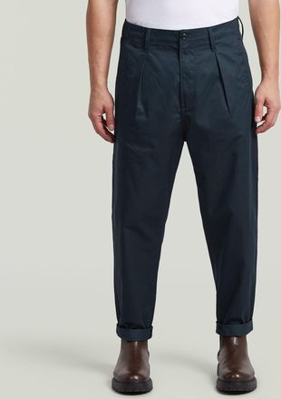 G-Star The Ignaz- Correct Pleated Chino Relaxed - Donkerblauw - Heren