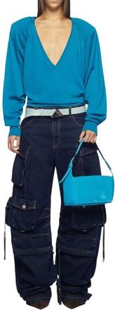 The Attico Fern Cargo Trousers Size M