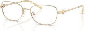 Tory Burch 53mm Rectangle optical glasses in Gold at Nordstrom