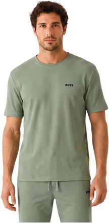 HUGO BOSS Tops, Heren, Groen, XL, Katoen, Wafel textuur T-shirt
