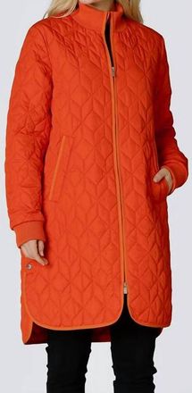 Ilse Jacobsen 10 Art 06 Quilted Coat In Warm Orange