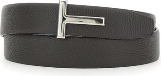 Tom Ford Brown Reversible Buckle Belt