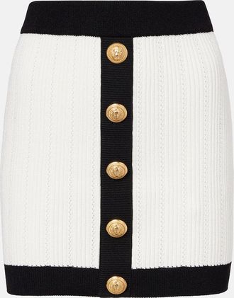 Balmain Minigonna in maglia a coste