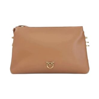 Pinko Cross Body Bags, female, Brown, Size: ONE SIZE Triplet Mini Vitello Morbido