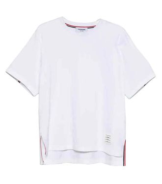 Thom Browne White Crew Neck T-Shirt