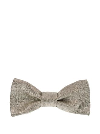 Versace metallic-effect bow tie - Grigio