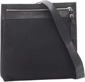 Gucci Pre-owned Canvas Cross Body Bag - Dames - Vintage Schoudertas - Zwart - ONE Size - Vintage