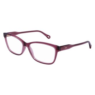 Chlo&eacute; Rechthoekige Bril - unisex - Brillen - Paars - 51 MM - Accessoires
