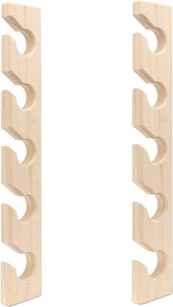 No Brand Perchero - Paquete De 2 - Madera - Perchero Colgante - Montaje En Pared - Gancho De Pared - Almacenamiento De Sombreros - Gancho Para Toallas - Gancho