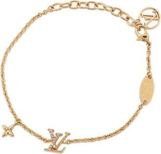 Louis Vuitton 2025 Crystal Iconic vergulde armband met kostuum - Goud
