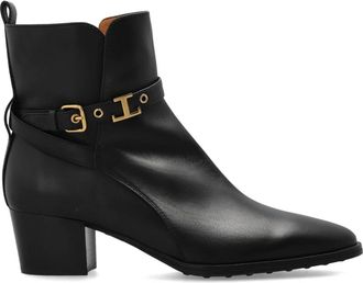 Tod's Stivaletti con tacco in pelle - - Shoes - Donna - Nero - 39 EU