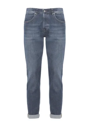 Dondup Blue Icon Cotton Jeans