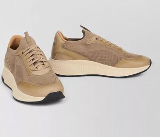 HUGO BOSS low slip on sneakers mesh upper