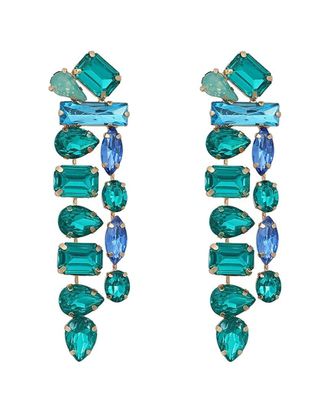 Liv Oliver 18K Plated Chandelier Earrings