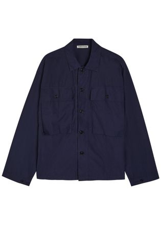 Ymc You Must Create Ymc Chest Patch Pocket Cotton Shirt - Blue - XL