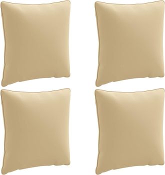 vidaXL Cojines De Respaldo De 4 Piezas Putten 4 Pcs 100% Poli&eacute;ster Vidaxl