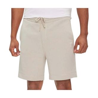 HUGO BOSS Korte Broeken, Heren, Beige, M, Katoen, Sewalk Sweatshorts