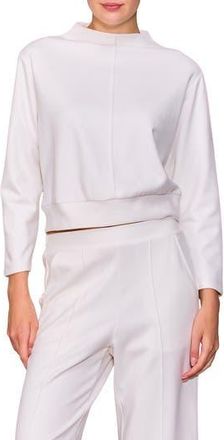 Melloday Funnel Neck Pullover in Bone at Nordstrom Rack, Size X-Small