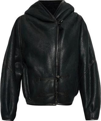 Isabel Marant Amiel Coat - female - Isabel Marant - Leather Jackets - Black - XS - Jackets
